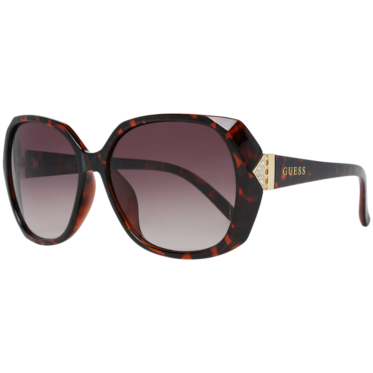 Okulary przeciwsłoneczne damskie Guess GF0373 52F 60 Brązowe