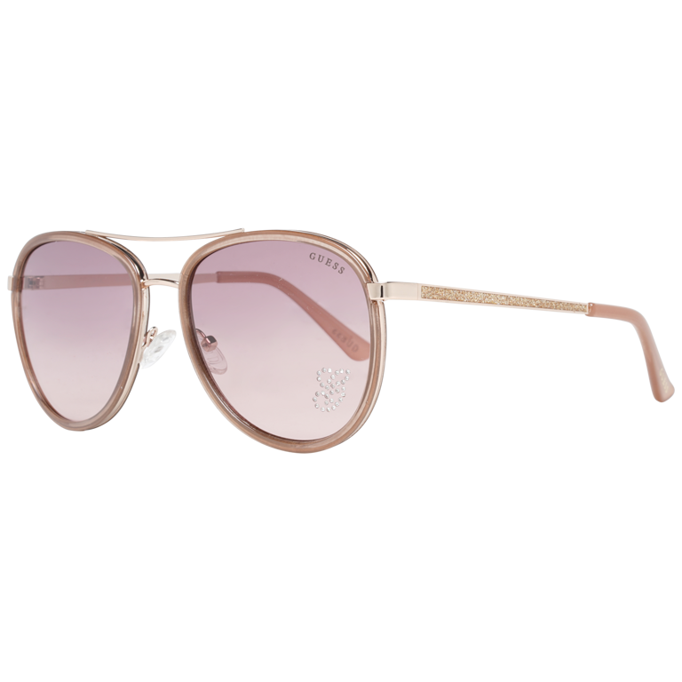 Okulary przeciwsłoneczne damskie Guess GF6052 28U 57 Różowe Złoto