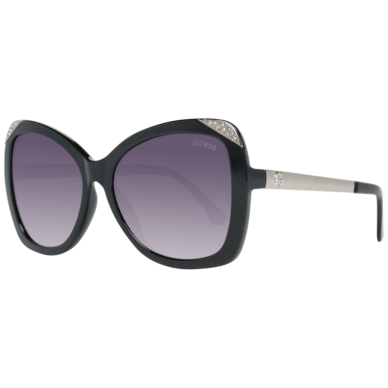 Okulary przeciwsłoneczne damskie Guess GF6055 01B 57 Czarne