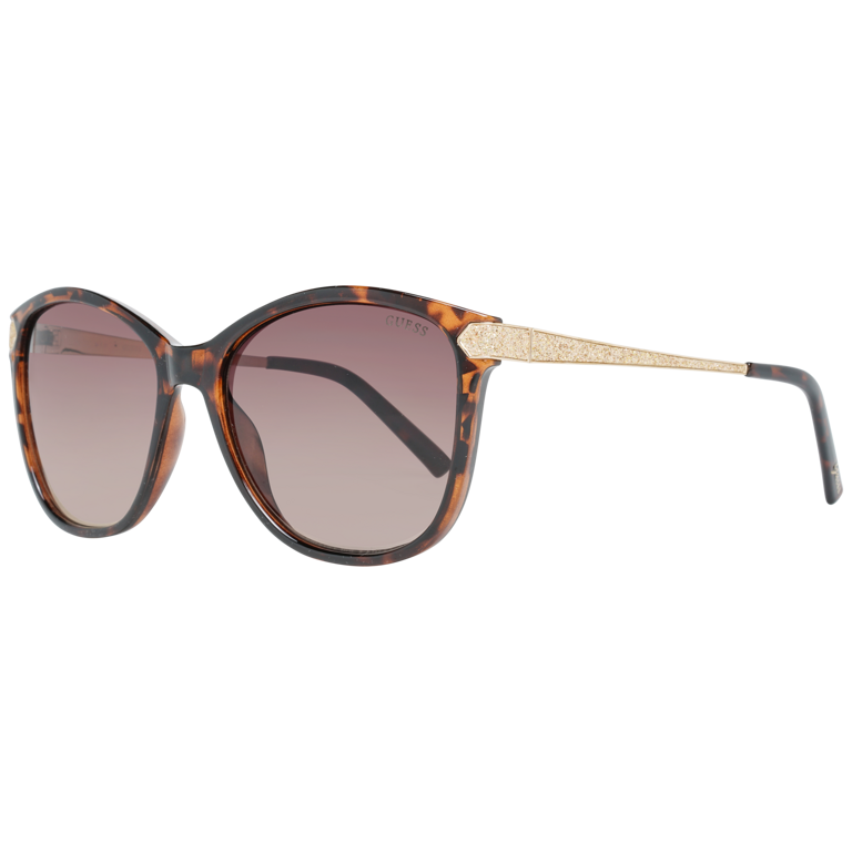 Okulary przeciwsłoneczne damskie Guess GF6104 52F 57 Brązowe