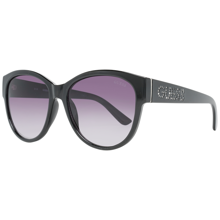 Okulary przeciwsłoneczne damskie Guess GF6113 01B 56 Czarne