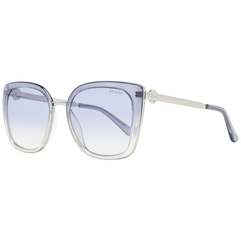 Okulary przeciwsłoneczne damskie Guess GF6124 10V 54 Srebrne