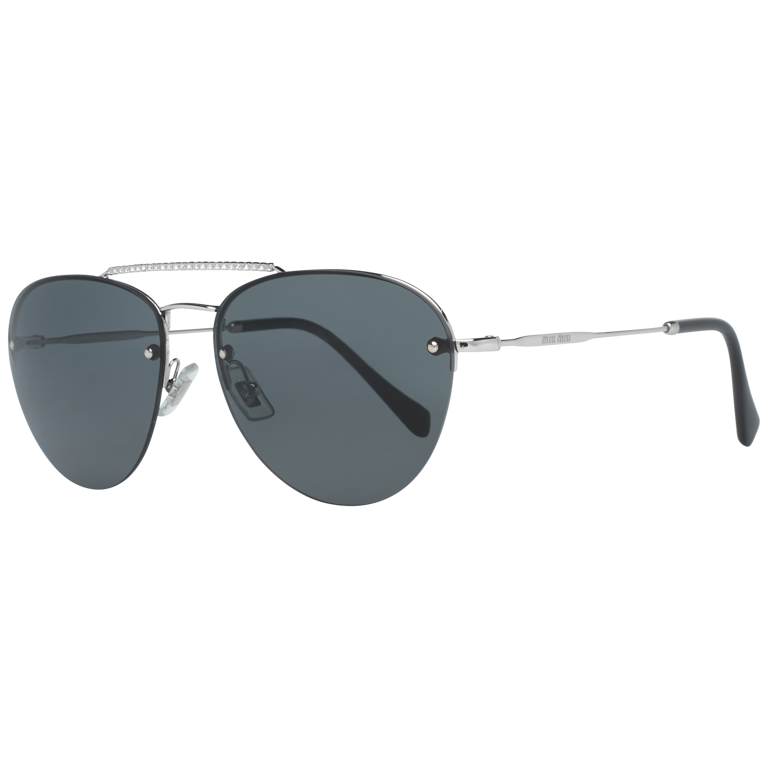 Okulary przeciwsłoneczne damskie Miu Miu MU54US 1BC1A1 59 Srebrne