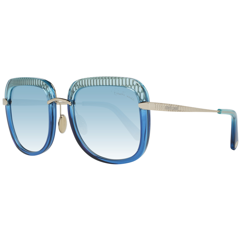 Okulary przeciwsłoneczne damskie Roberto Cavalli RC1140 86X 53 Niebieskie