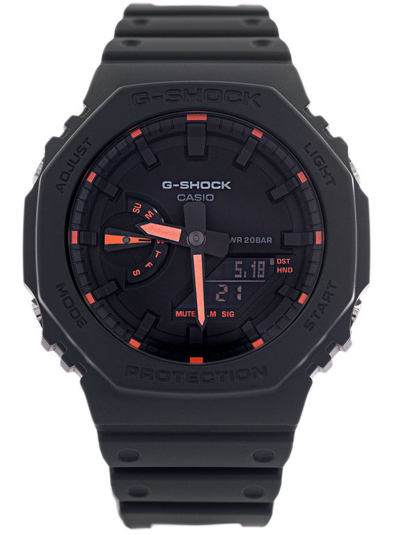 Zegarek męski CASIO G-SHOCK GA-2100-1A4ER Neon Accent Series